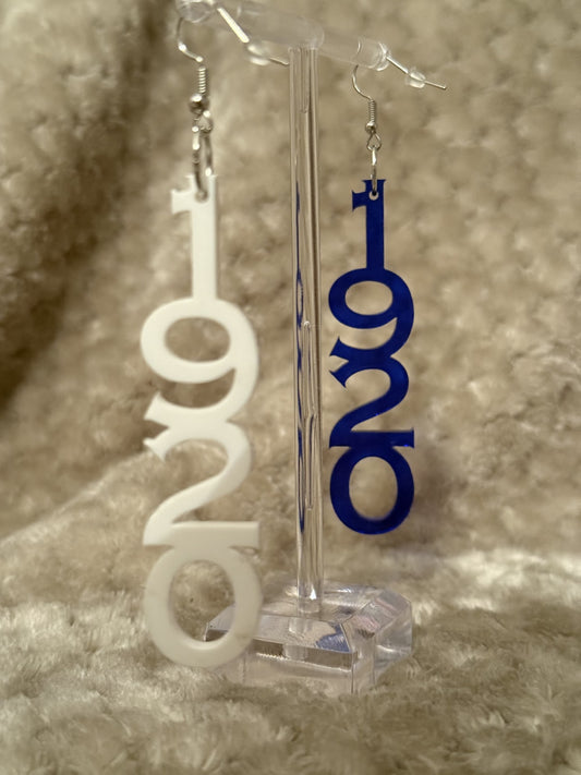 Handmade Acrylic - Sigma Gamma Rho Earrings
