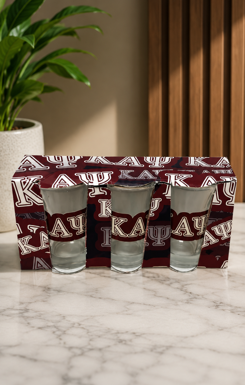 Fraternities Shot Glasses - Set of 3