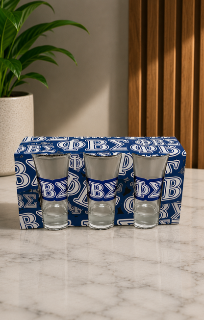 Fraternities Shot Glasses - Set of 3