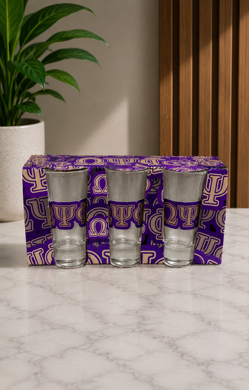 Fraternities Shot Glasses - Set of 3