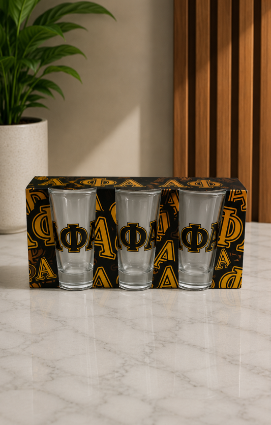 Fraternities Shot Glasses - Set of 3
