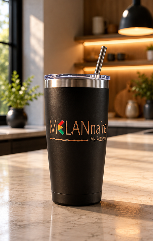 MELANnaire Tumbler with Straw