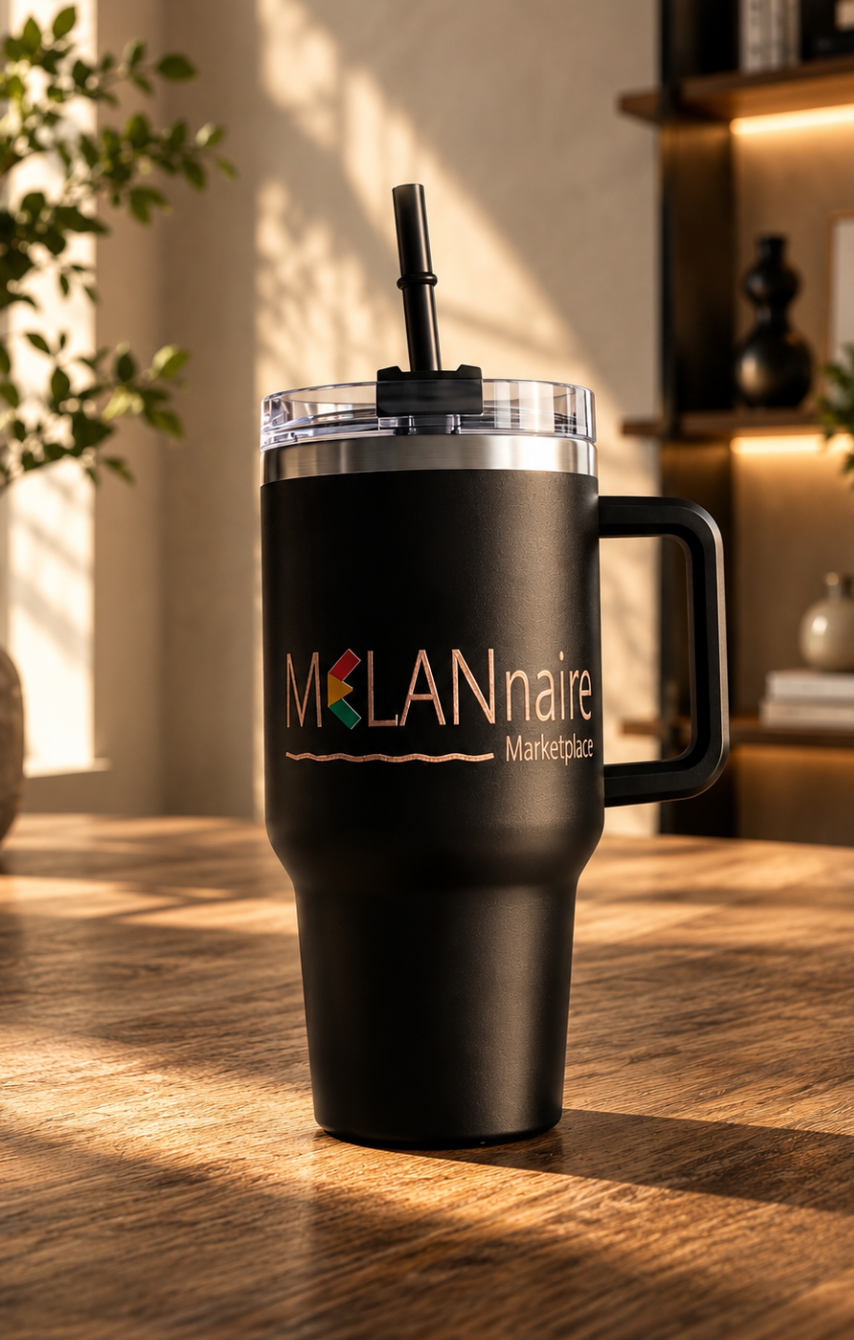 MELANnaire Tumbler with Straw
