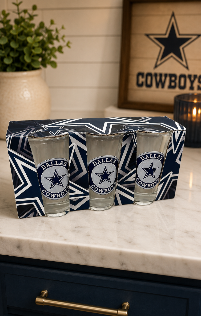 NFL Shot Glasses - Set of 3