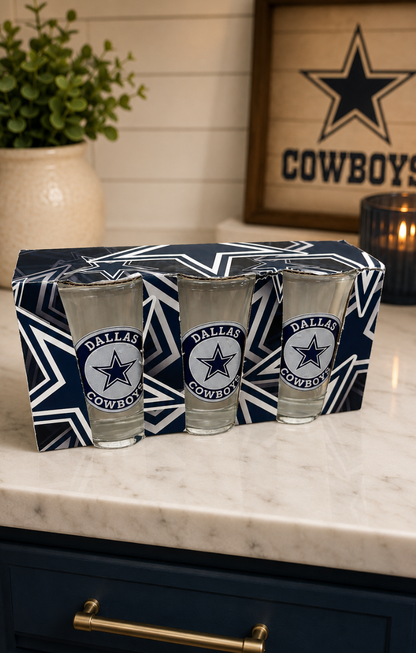 NFL Shot Glasses - Set of 3