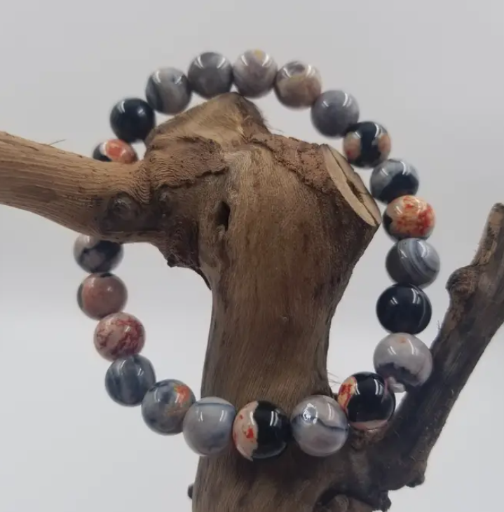 (OLD)Bracelet - Rhodonite Stone