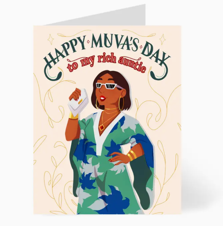 (OLD)Card - Happy Muva's Day to my Rich Auntie