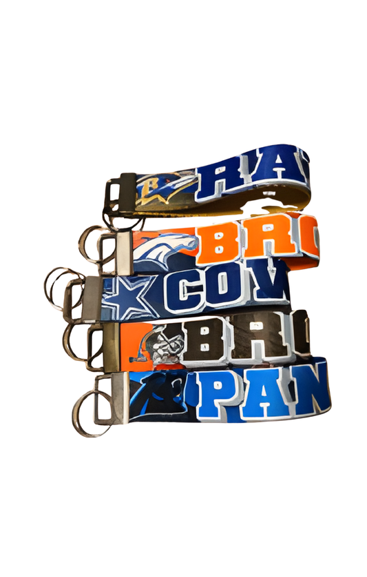 Professional Football team Keyfob Keychain